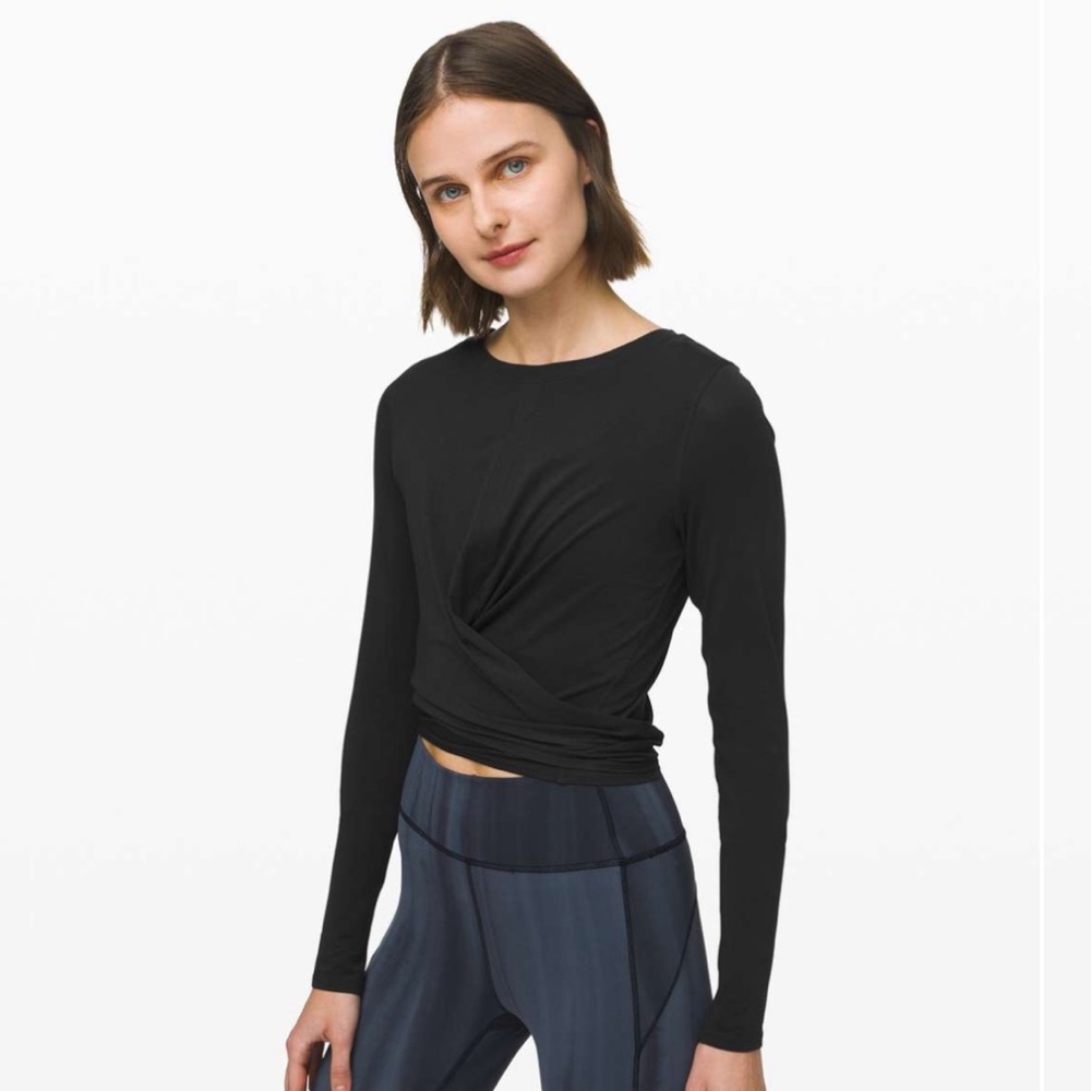 Lululemon Time To Restore Tied Front Long Sleeve 6